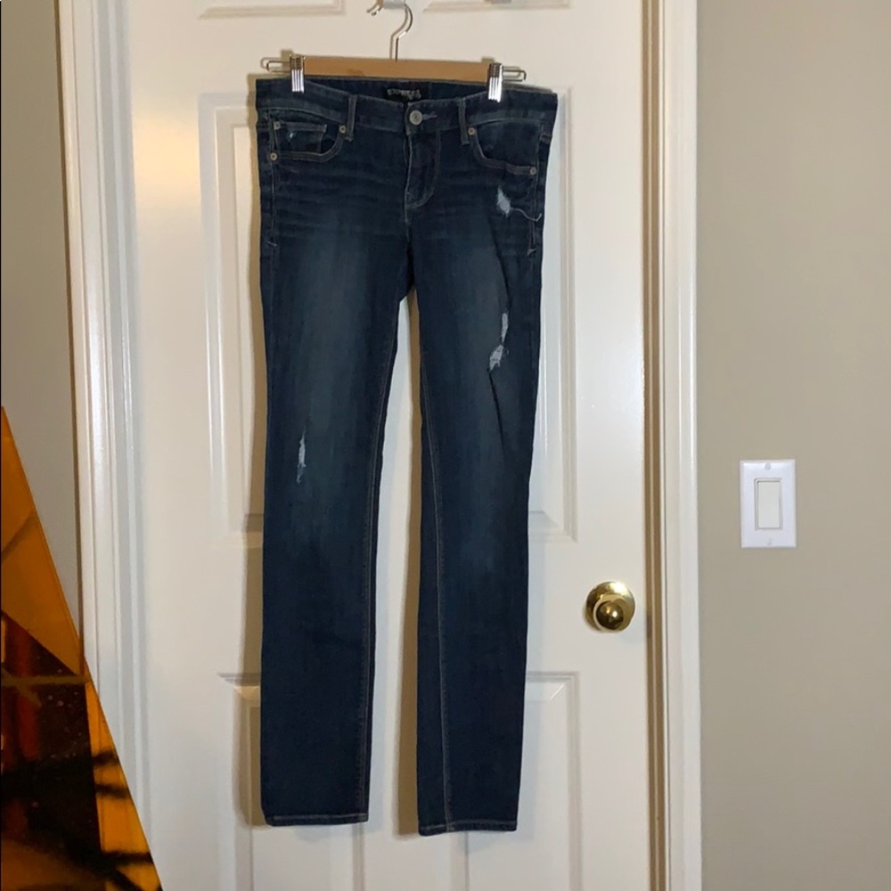 Express Stella low rise skinny jeans, size 6